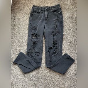 American Eagle Black Mom Jeans, size 4 X-long